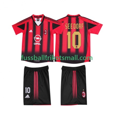 Fußballtrikots AC Mailand SEEDORF 10 2004 Retro Kinder 2005 Kurzarm Heimtrikotsatz kaufen